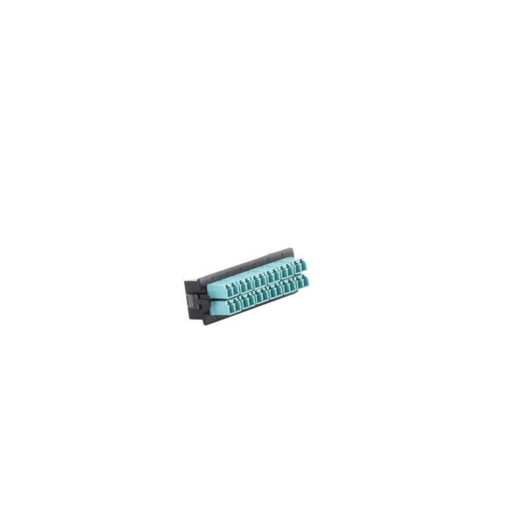 Placa Acopladora para Distribuidor de Fibra Óptica LP-ODF-8024, Incluye 12 Acopladores LC Duplex para Fibra Multimodo