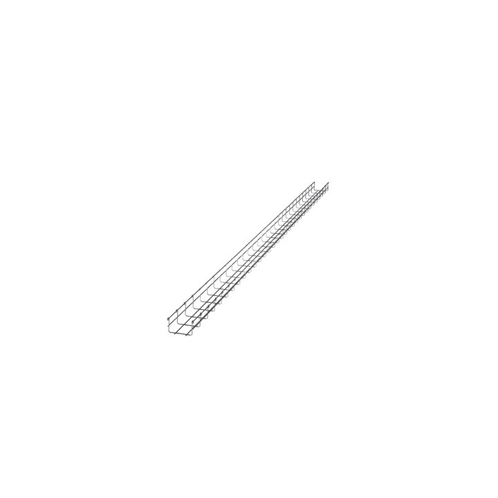 Charola Tipo Malla 66/100 mm, Acabado Electro Zinc, Hasta 105 Cables Cat6, Tramo de 3 Metros