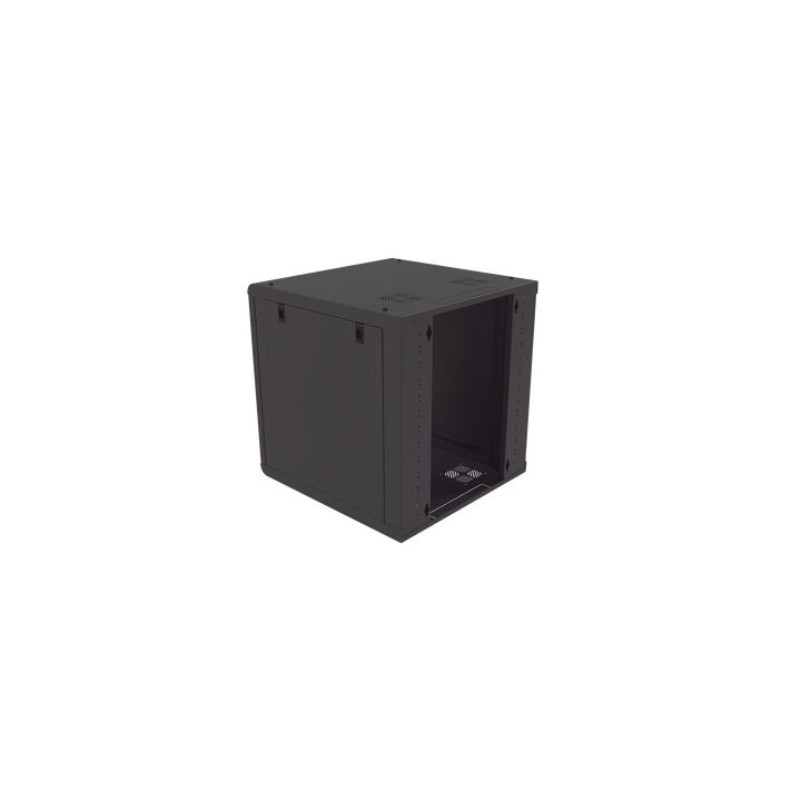 Gabinete de Pared 12U de 635 mm de Profundidad, Rack de 19 in en Acero Reforzado: Compacto y Resistente para Soluciones