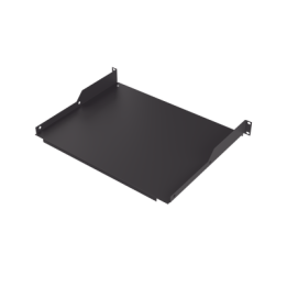 Charola para Soportar Equipos en Rack de 19 in, Profundidad de 34 cm, Color Negro, 1U