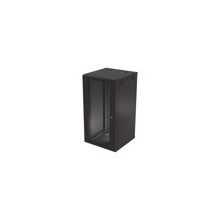 Gabinete de Pared 24U de 635 mm de Profundidad, Rack de 19 pulgadas en Acero Reforzado: Compacto y Resistente para