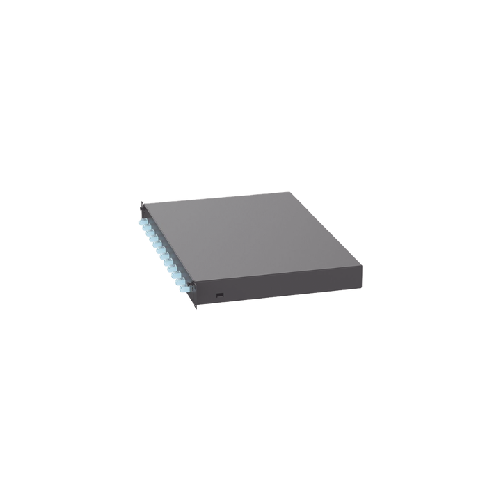 Distribuidor de Fibra Óptica, Con 12 Conectores LC Duplex (24 Fibras), Para Fibra Multimodo OM3/OM4, 1 UR
