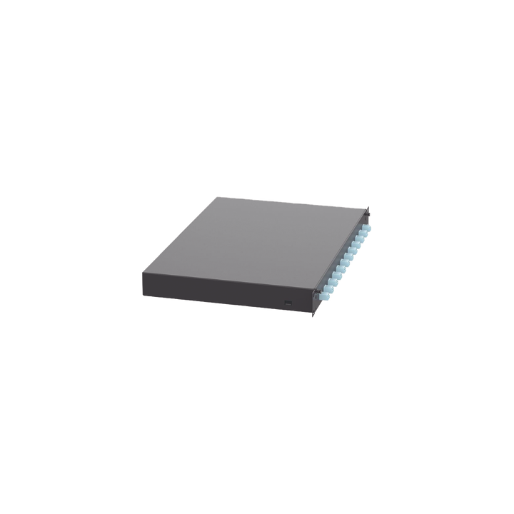 Distribuidor de Fibra Óptica, Con 12 Conectores LC Duplex (24 Fibras), Para Fibra Multimodo OM3/OM4, 1 UR