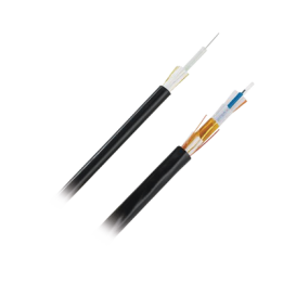 Cable de Fibra Óptica de 6 Hilos, Multimodo OM4 50/125 Optimizada, Interior/Exterior, Loose Tube 250um, No Conductiva