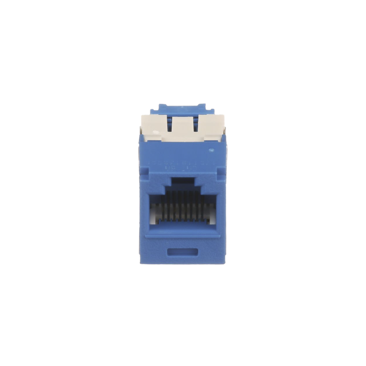 Conector Jack RJ45 Estilo TG, Mini-Com, Categoría 6A, de 8 Posiciones y 8 Cables, Color Azul