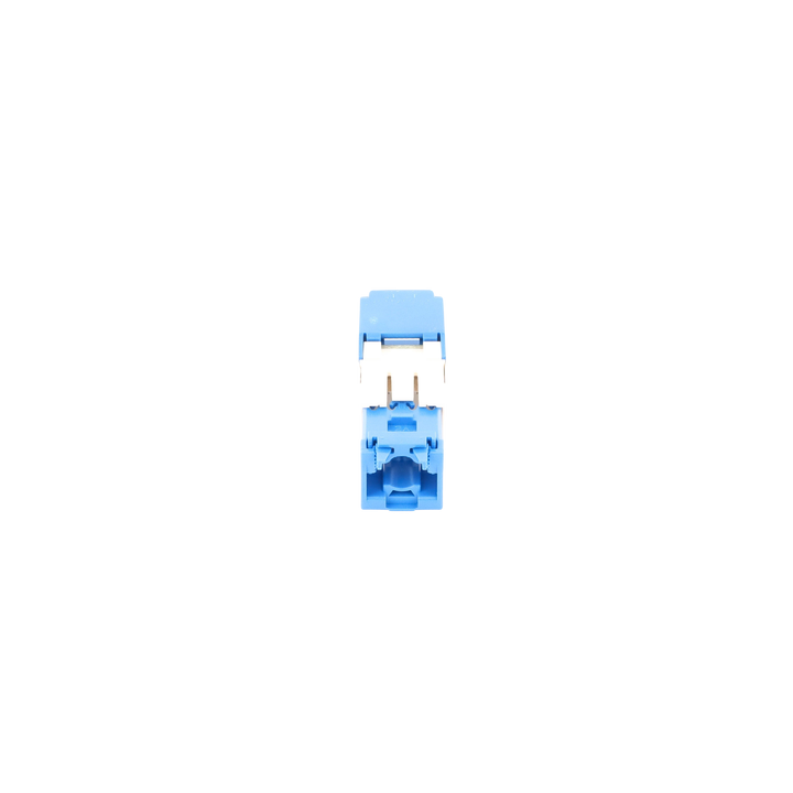 Conector Jack RJ45 Estilo TG, Mini-Com, Categoría 6A, de 8 Posiciones y 8 Cables, Color Azul