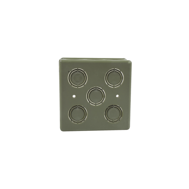 Caja Cuadrada  de 1/2" - 3/4" para PVC Conduti Pesado.
