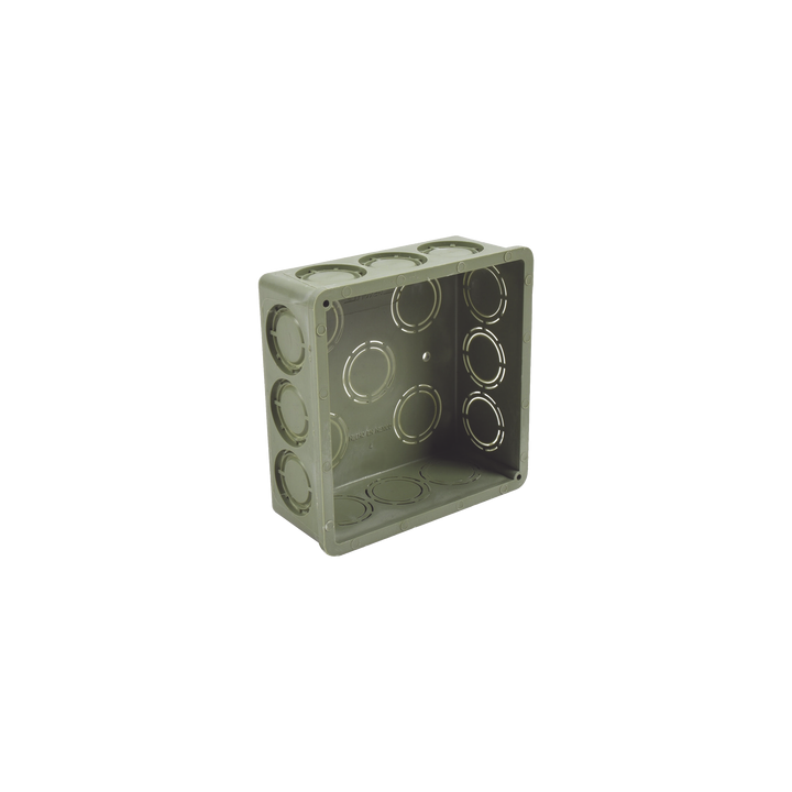 Caja Cuadrada  de 1/2" - 3/4" para PVC Conduti Pesado.