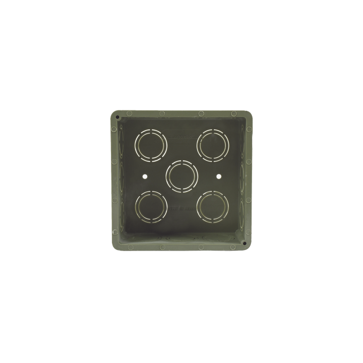 Caja Cuadrada  de 1/2" - 3/4" para PVC Conduti Pesado.