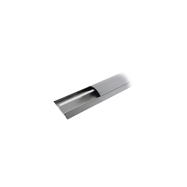Ducto de media caña de aluminio, tramo de 2.5m de largo (8801-80300)