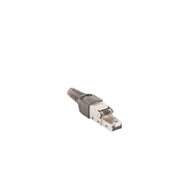 Plug RJ45 Blindado Categoría 6A - Sin Herramienta, para Terminación en Campo