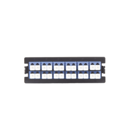 Placa Acopladora para Distribuidor de Fibra Óptica LP-ODF-8024, Incluye 12 Acopladores LC Duplex para Fibra Monomodo