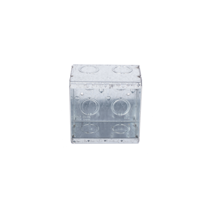 Caja Multigang de 2 Gangs/ Profundidad de 2-1/2 Pulgadas (6.35 cm)/ 12 Entradas de 1/2 - 3/4 Pulgadas (1.27 - 1.91 cm)