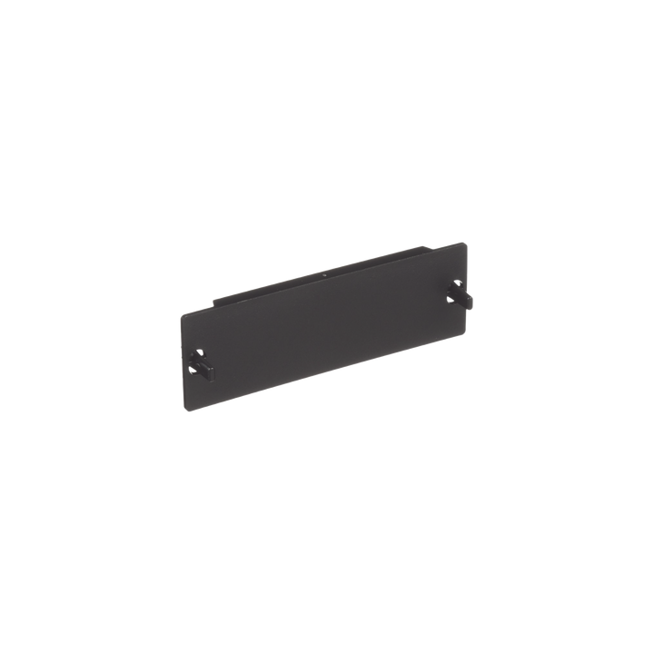 Placa Ciega FAP, Para Reservar Espacio de Uso Futuro en Paneles de Fibra Óptica, Color Negro