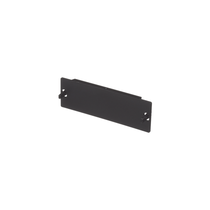 Placa Ciega FAP, Para Reservar Espacio de Uso Futuro en Paneles de Fibra Óptica, Color Negro