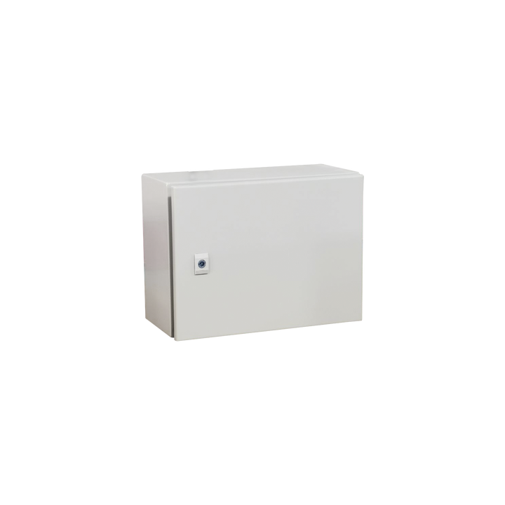 Gabinete de Acero IP66 Uso en Intemperie (400 x 300 x 300 mm) con Placa Trasera Interior Metálica y Compuerta Inferior