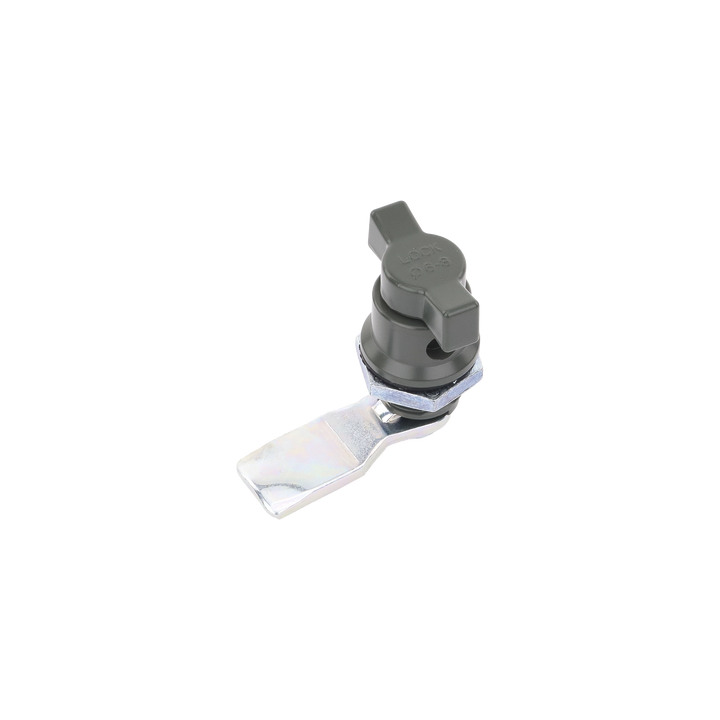 Cerradura de Medio Giro para Gabinetes Línea PST (Acero). Cuenta con Opción para Instalar Candado (no incluido).