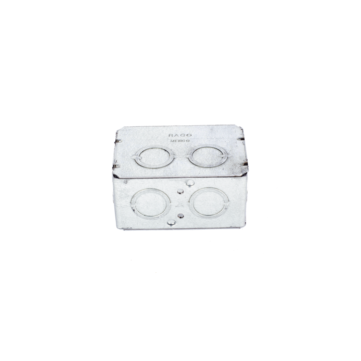Caja (Chalupa) Multigang de 1 Gang/ Profundidad de 2-1/2 Pulgadas (6.35 cm)/ 8 TKO (1/2 y 3/4).