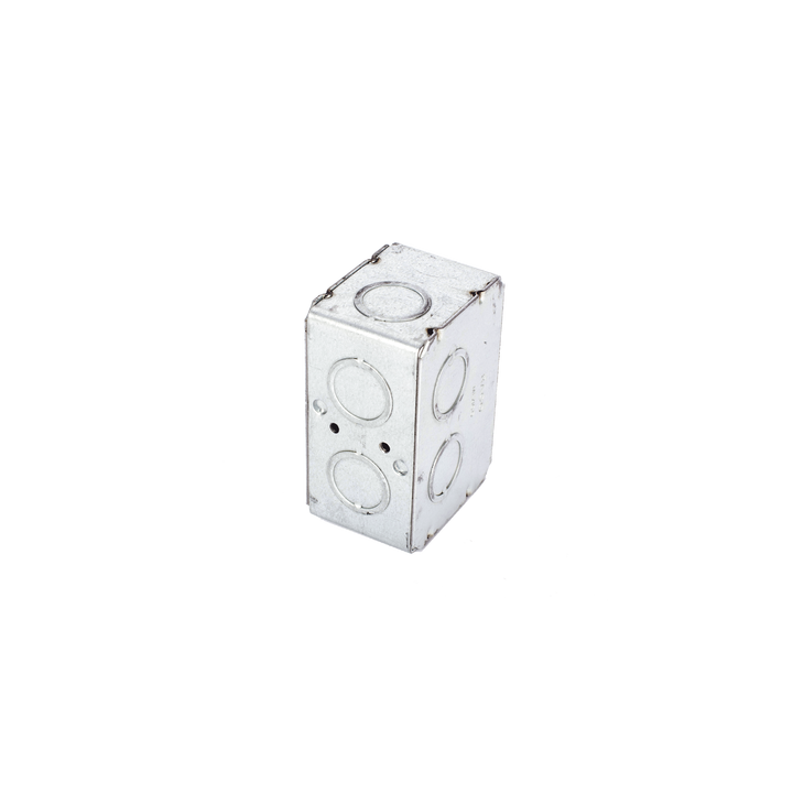 Caja (Chalupa) Multigang de 1 Gang/ Profundidad de 2-1/2 Pulgadas (6.35 cm)/ 8 TKO (1/2 y 3/4).