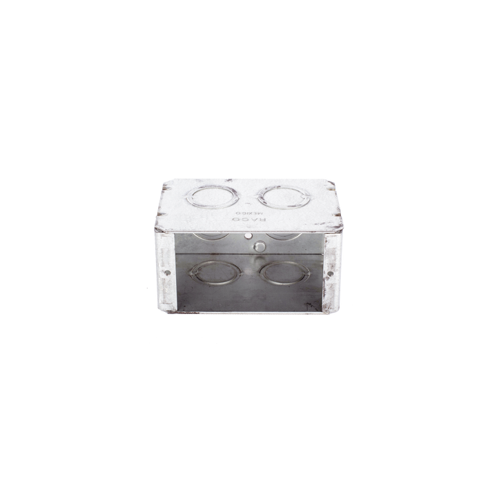 Caja (Chalupa) Multigang de 1 Gang/ Profundidad de 2-1/2 Pulgadas (6.35 cm)/ 8 TKO (1/2 y 3/4).