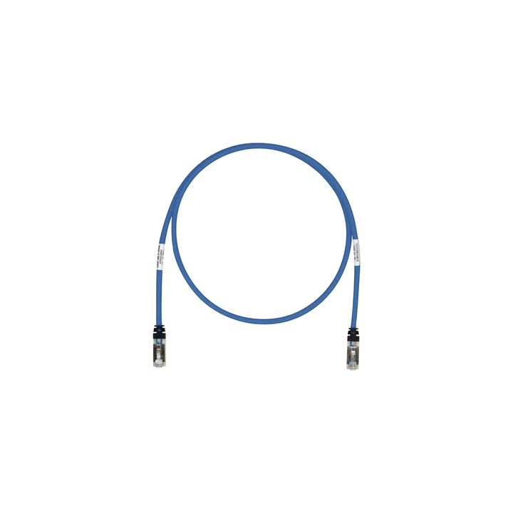 Patch Cord Cat6A, Blindado S/FTP, CM/LS0H, 0.61 Metros (2 Pies), Color Azul