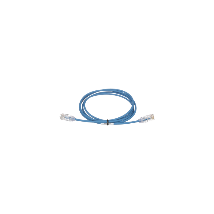 Cable de Parcheo TX6, UTP Cat6, Diámetro Reducido (28AWG), Color Azul, 1.52 Metros (5 Pies)