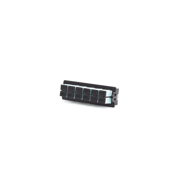 Placa Acopladora para Distribuidor de Fibra Óptica LP-ODF-8024, Incluye 12 Acopladores SC Simplex para Fibra Multimodo