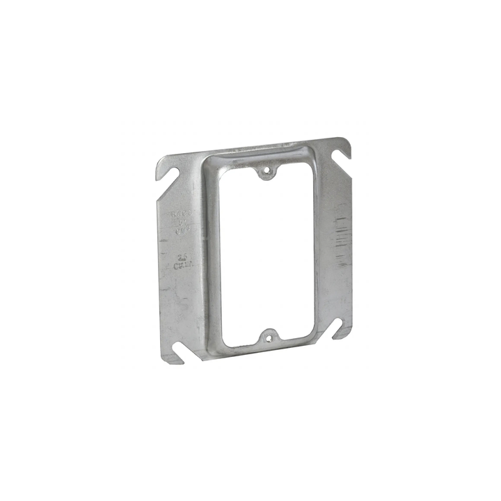 Sobretapa Cuadrada Galvanizada  de 4", realce de 1/2".