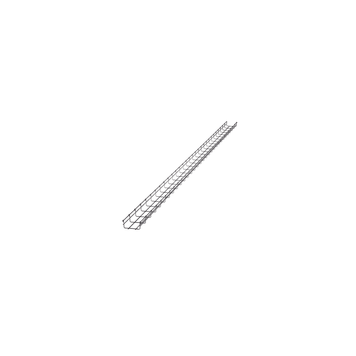 Charola Tipo Malla 54/100 mm, Acabado Electro Zinc, Hasta 86 Cables Cat6, Tramo de 3 Metros