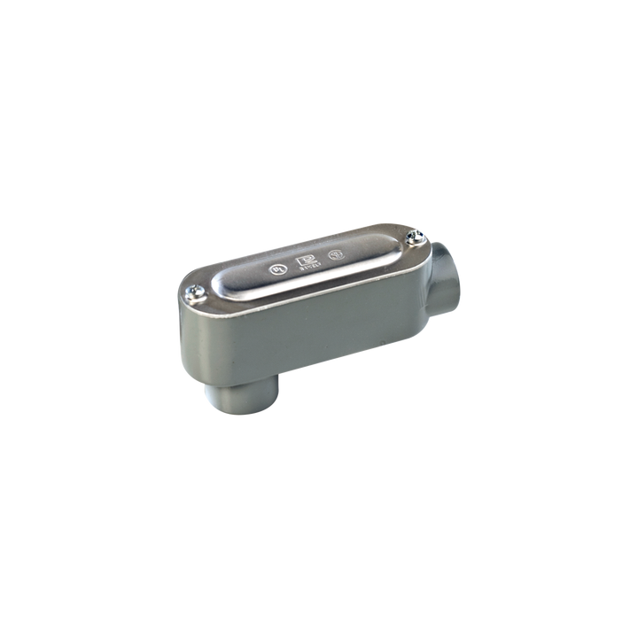 Caja Condulet tipo LB de 3/4" (19.05 mm) Incluye tapa y tornillos.