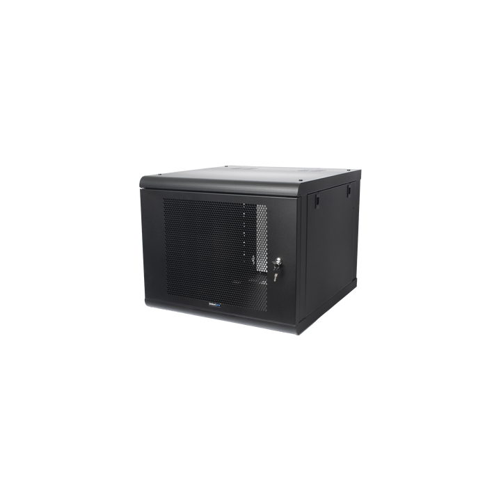 Gabinete de Pared con Puerta Perforada, 635mm de Profundidad, 9U Rack de 19 in, Acero Reforzado