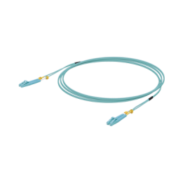 Jumper de Fibra Óptica Multimodo LC-LC Duplex 10 G, 50/125 OM3, Color Aqua, 3 Metros (9.84 Pies)