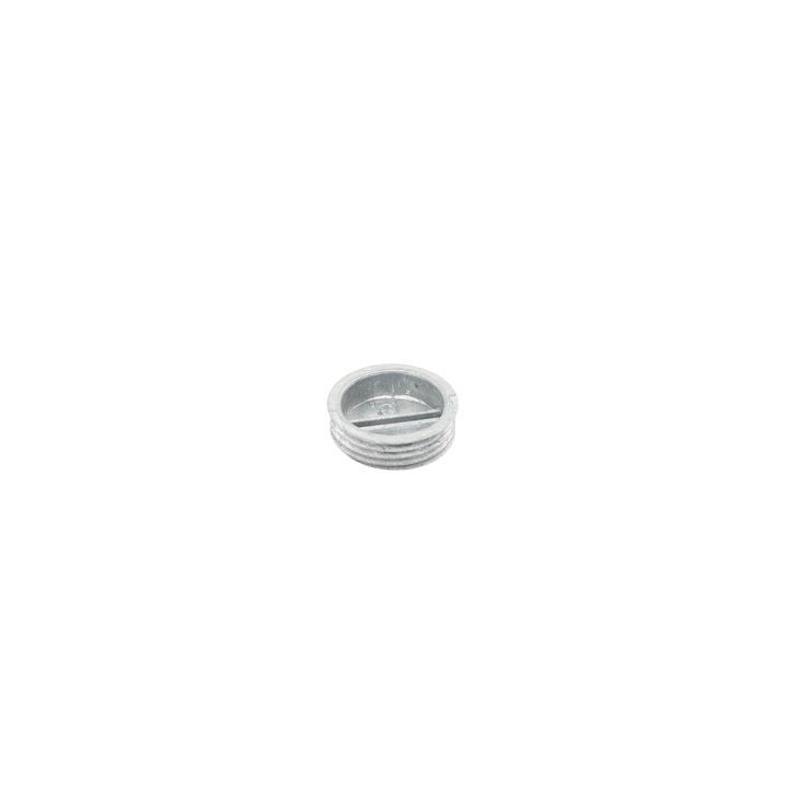 Tapón roscado de 3/4" para caja cuadrada a prueba de intemperie.