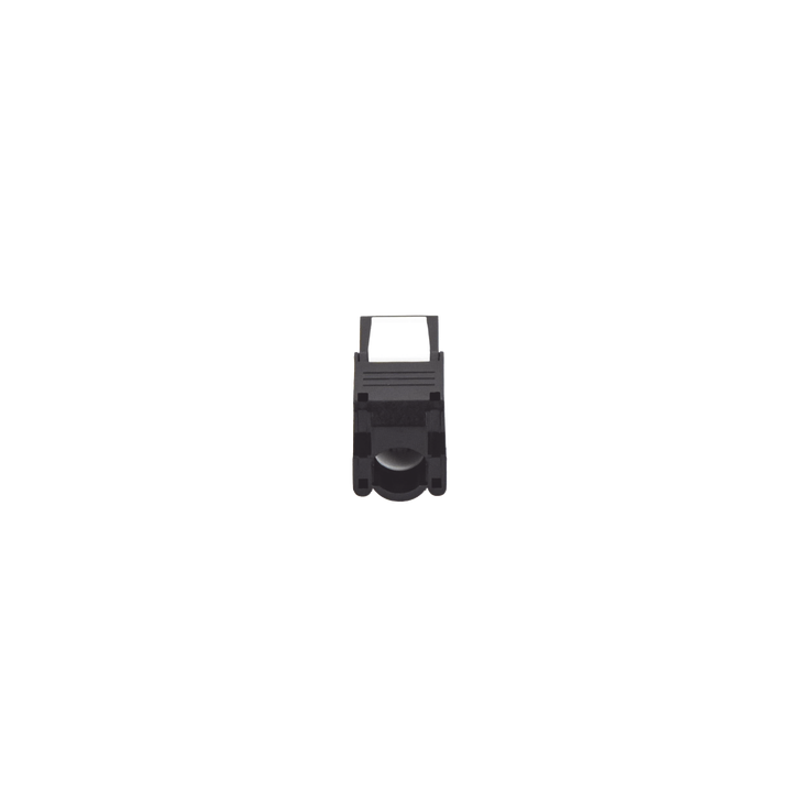 Módulo Jack Keystone Cat6 (Toolless), con Terminación en Ángulo 180 - Color Negro, Compatible con Faceplate y