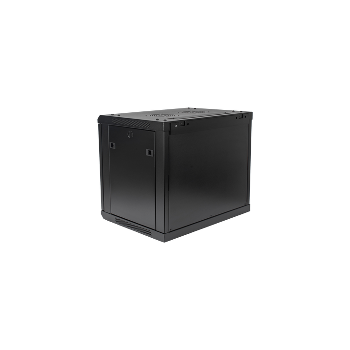 Gabinete PRECISION, Con Puerta Perforada, de 19in, 9UR, 450mm de Profundidad, Color Negro