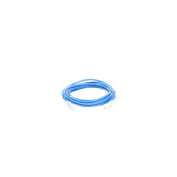 Cable de Parcheo Slim UTP Cat6A - 3 Metros (9.84 Pies) Azul, Diámetro Reducido (28 AWG)