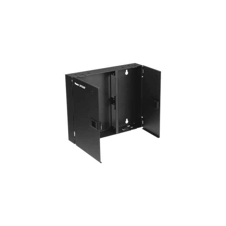 Caja de Conexión de Fibra Óptica, Para Montaje en Pared, Acepta 2 Placas FAP o FMP, Hasta 48 Fibras, Color Negro