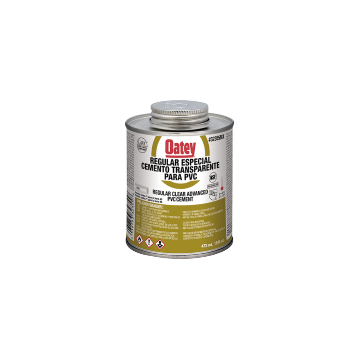 Pegamento / Cemento Claro de 473 ml para Tubo Conduit PVC Pesado.