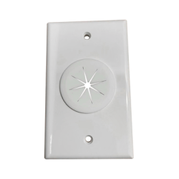 Placa de Pared, con Orificio y Grommet, Ideal para Pasar Cables