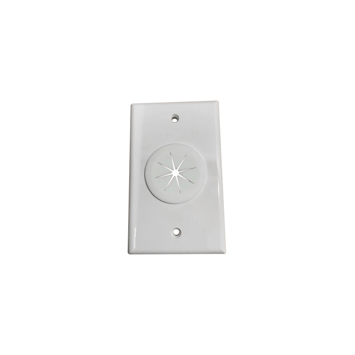 Placa de Pared, con Orificio y Grommet, Ideal para Pasar Cables