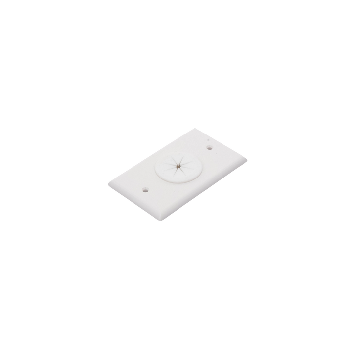 Placa de Pared, con Orificio y Grommet, Ideal para Pasar Cables