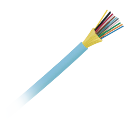 Cable de Fibra Óptica de 12 Hilos, Multimodo OM4 50/125 Optimizada, Interior, Tight Buffer 900um, No Conductiva
