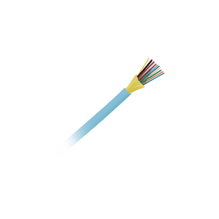 Cable de Fibra Óptica de 12 Hilos, Multimodo OM4 50/125 Optimizada, Interior, Tight Buffer 900um, No Conductiva