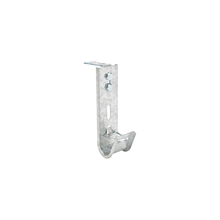 Soporte (Gancho) tipo J-Hook, hasta 7 cables Cat6, ideal para soportar cableado en los espacios de manipulación al
