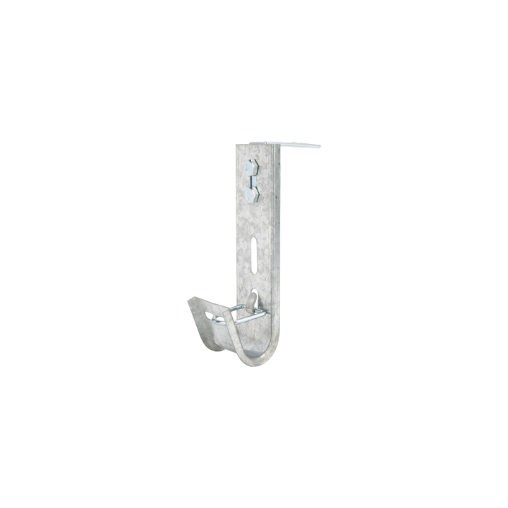 Soporte (Gancho) tipo J-Hook, hasta 7 cables Cat6, ideal para soportar cableado en los espacios de manipulación al