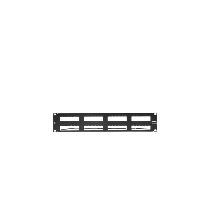 PATCH PANEL MAX VACIO ID VERTICAL UTP 48 PTOS PLANO 2U NEGRO