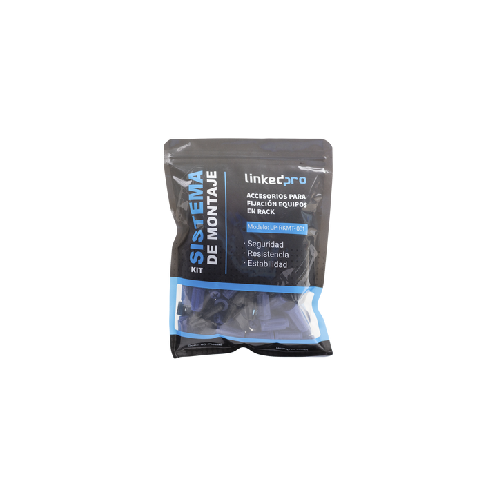 Kit de Montaje Rápido para Equipos en Rack / No más Tuercas Enjauladas / Soporta hasta 50 kg (50 Piezas)