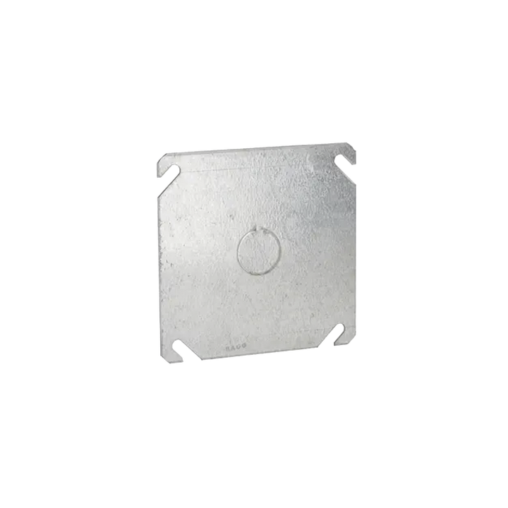 Tapa Cuadrada con Entrada de 1/2 para caja de 4".