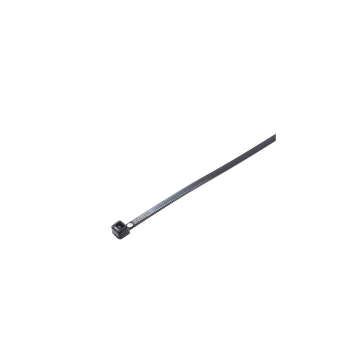 Cincho de Nylon 6.6 StrongHold™, 188mm largo x 4.8mm ancho, Color Negro, Exterior Resistente a Rayos UV, Paquete de