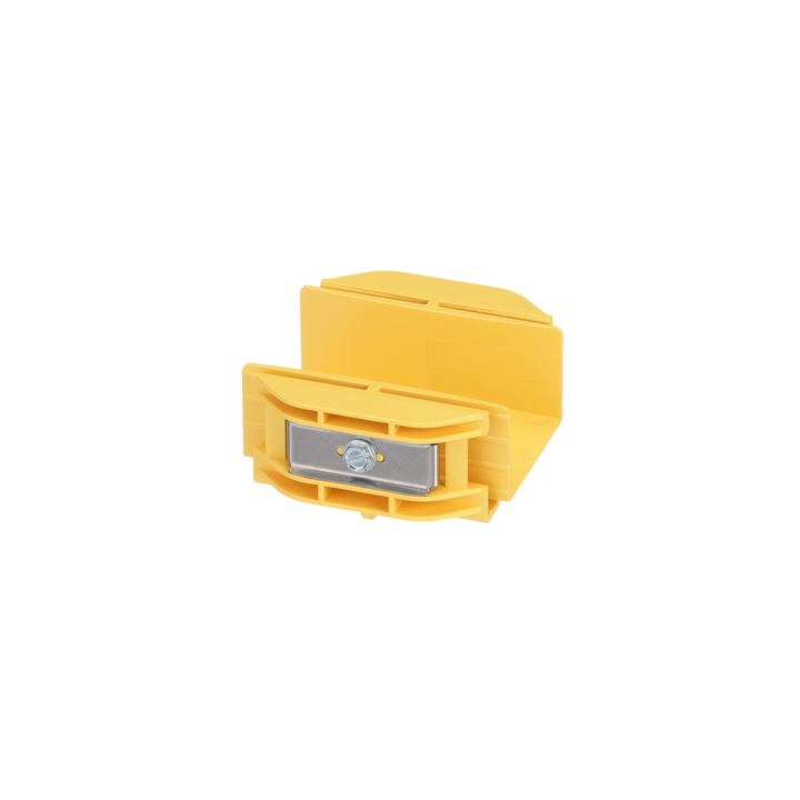 Union Recta "Cople", Para Canaleta FiberRunner™ 2X2, Color Amarillo